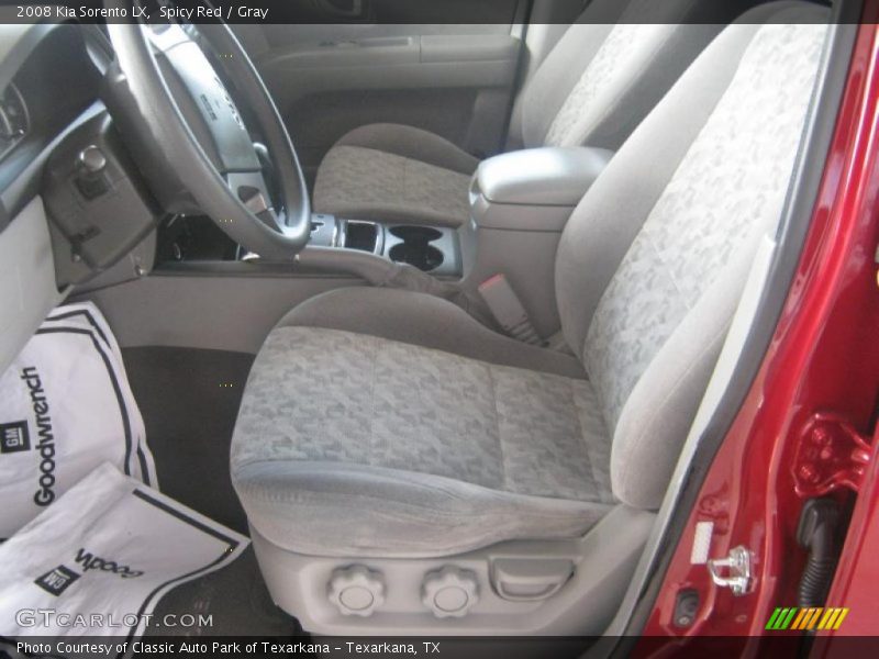 Spicy Red / Gray 2008 Kia Sorento LX