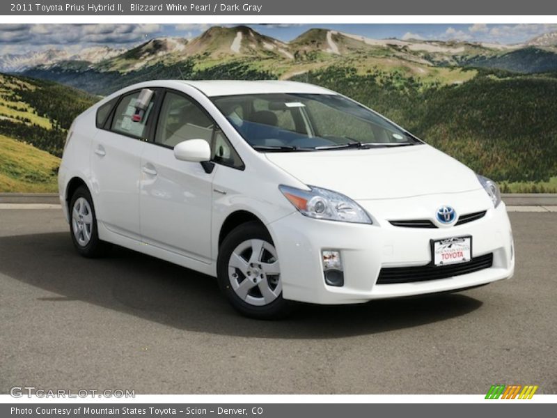 Blizzard White Pearl / Dark Gray 2011 Toyota Prius Hybrid II