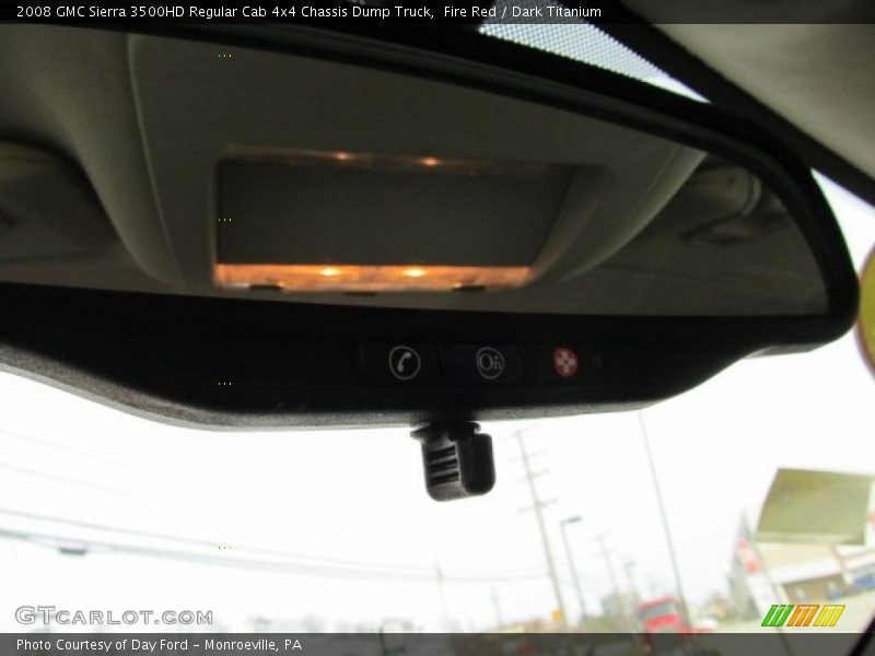 Fire Red / Dark Titanium 2008 GMC Sierra 3500HD Regular Cab 4x4 Chassis Dump Truck