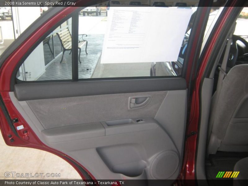 Spicy Red / Gray 2008 Kia Sorento LX