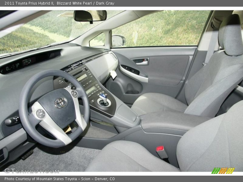  2011 Prius Hybrid II Dark Gray Interior