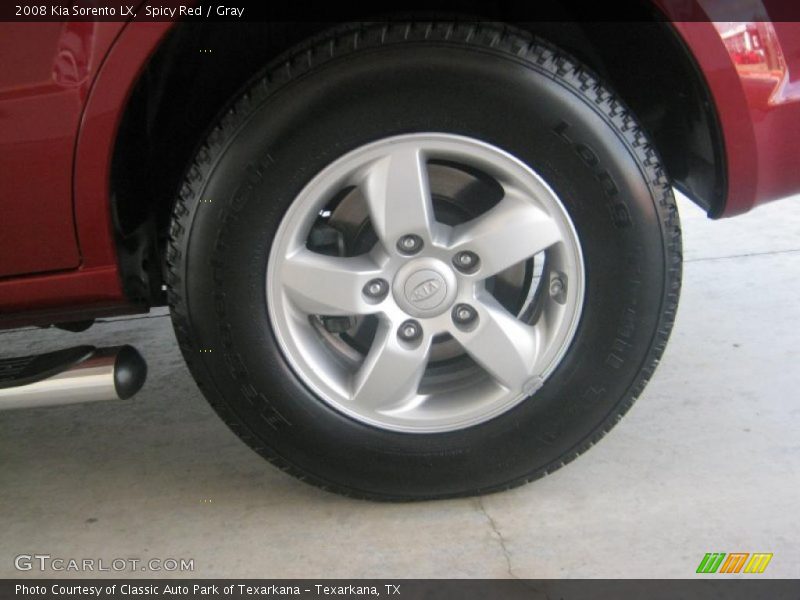 Spicy Red / Gray 2008 Kia Sorento LX