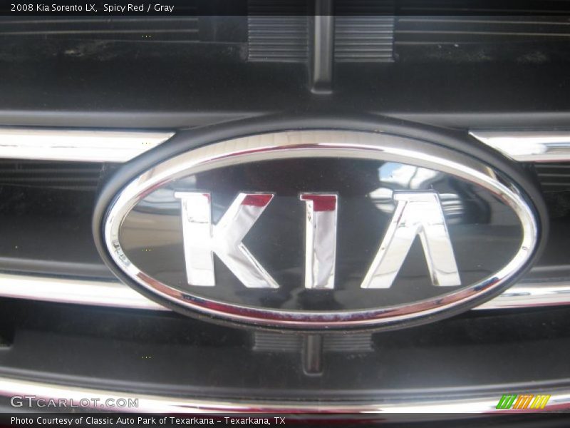 Spicy Red / Gray 2008 Kia Sorento LX