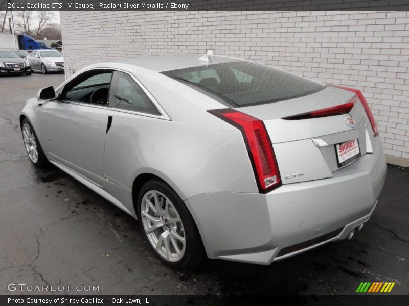 Radiant Silver Metallic / Ebony 2011 Cadillac CTS -V Coupe