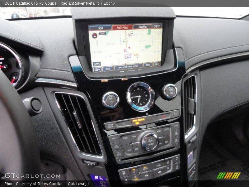 Radiant Silver Metallic / Ebony 2011 Cadillac CTS -V Coupe