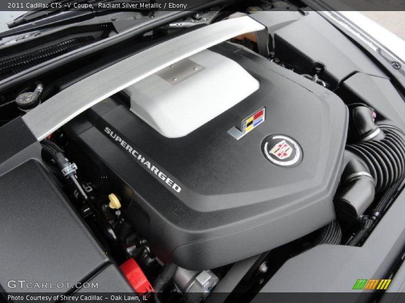 Radiant Silver Metallic / Ebony 2011 Cadillac CTS -V Coupe