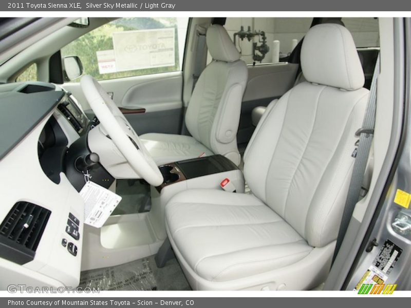  2011 Sienna XLE Light Gray Interior