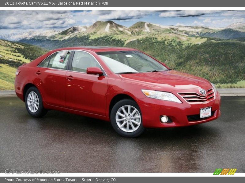 Barcelona Red Metallic / Ash 2011 Toyota Camry XLE V6