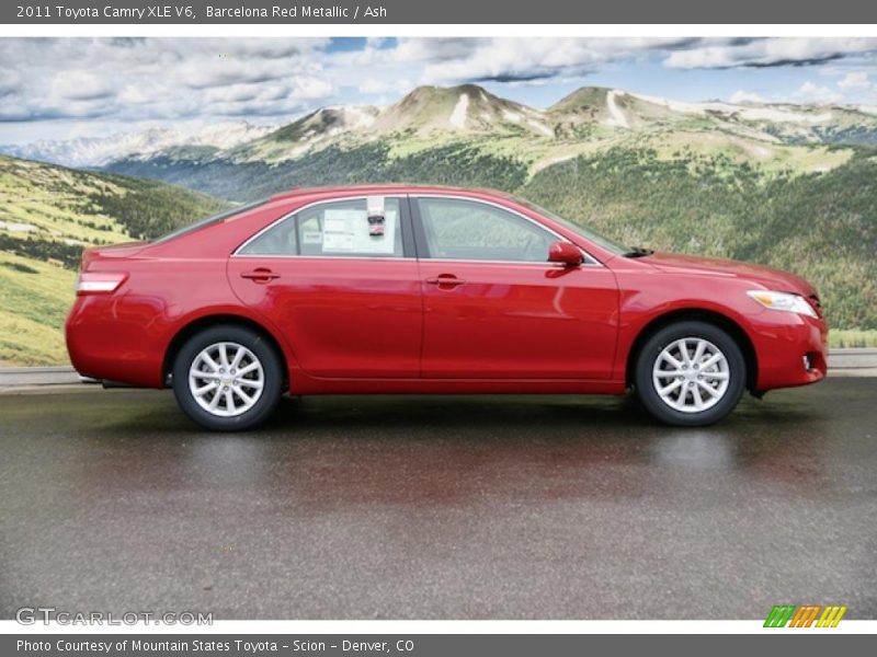 Barcelona Red Metallic / Ash 2011 Toyota Camry XLE V6