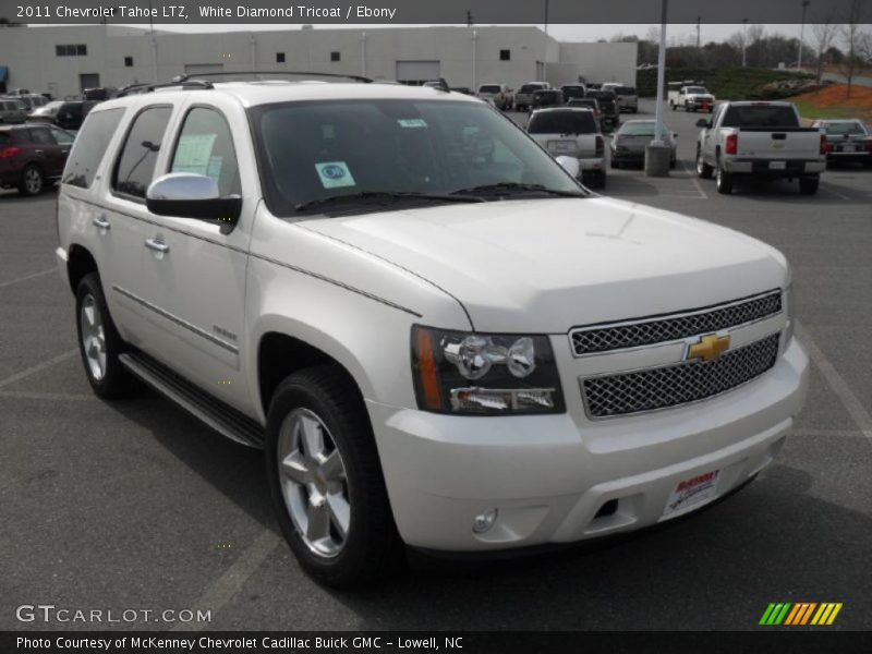 White Diamond Tricoat / Ebony 2011 Chevrolet Tahoe LTZ