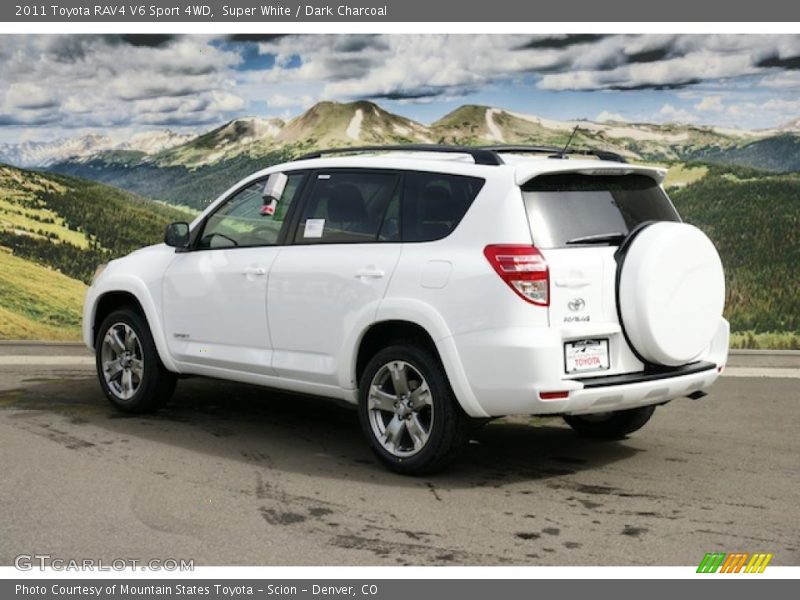 Super White / Dark Charcoal 2011 Toyota RAV4 V6 Sport 4WD