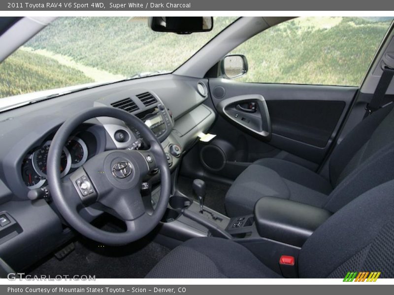 Super White / Dark Charcoal 2011 Toyota RAV4 V6 Sport 4WD