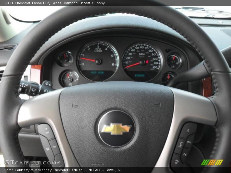 White Diamond Tricoat / Ebony 2011 Chevrolet Tahoe LTZ