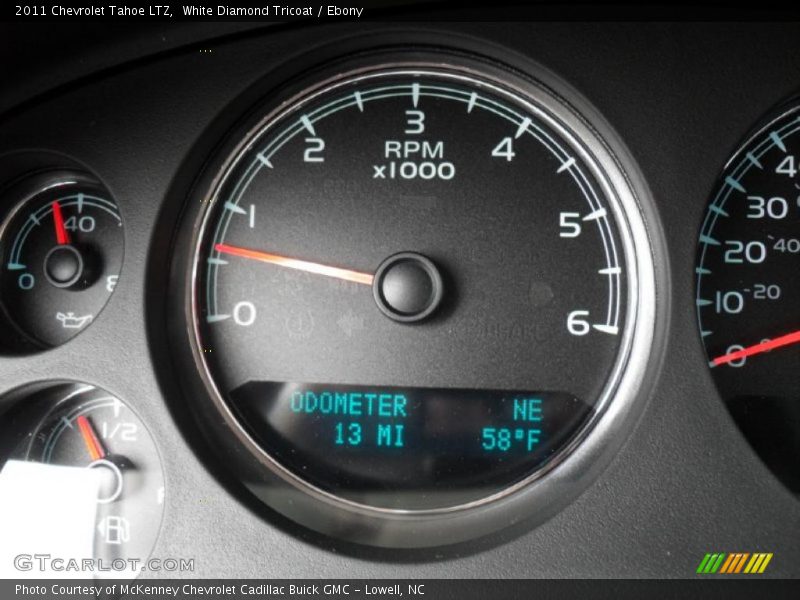 White Diamond Tricoat / Ebony 2011 Chevrolet Tahoe LTZ