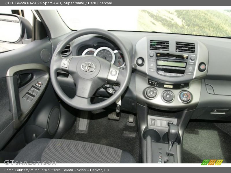 Super White / Dark Charcoal 2011 Toyota RAV4 V6 Sport 4WD