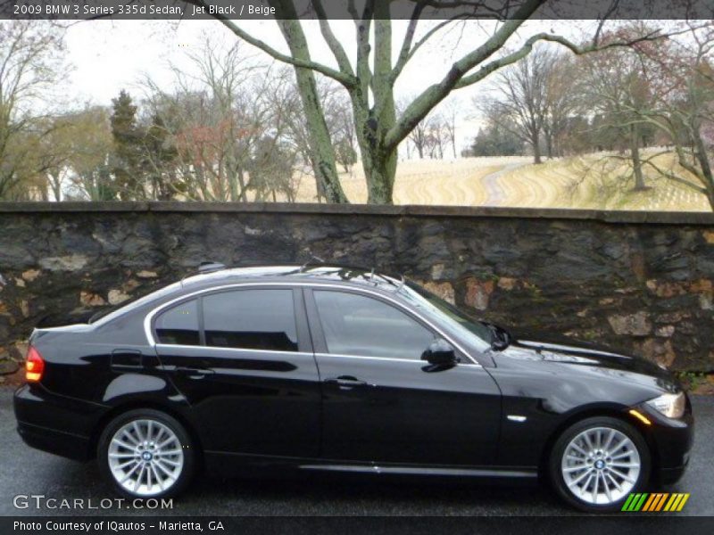 Jet Black / Beige 2009 BMW 3 Series 335d Sedan