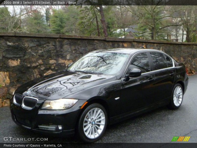 Jet Black / Beige 2009 BMW 3 Series 335d Sedan