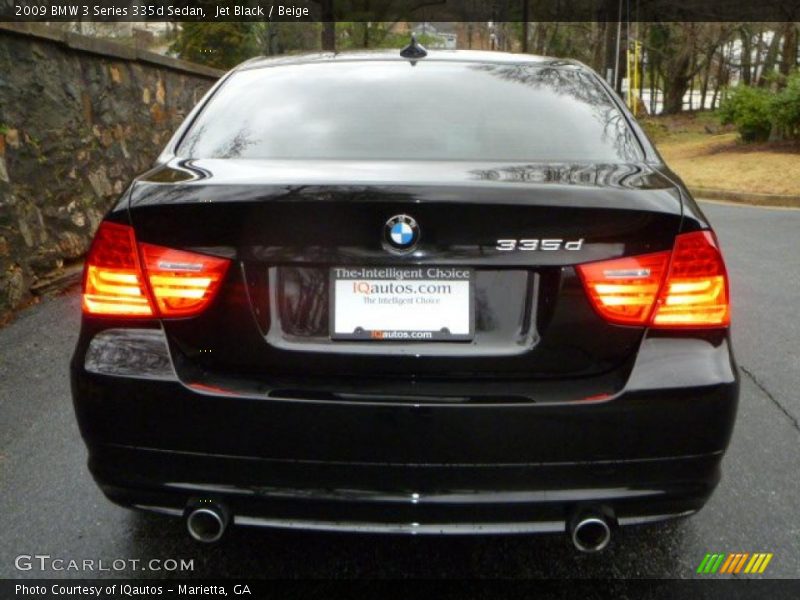 Jet Black / Beige 2009 BMW 3 Series 335d Sedan