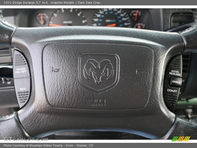 Graphite Metallic / Dark Slate Gray 2001 Dodge Durango SLT 4x4