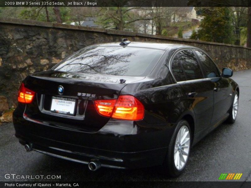 Jet Black / Beige 2009 BMW 3 Series 335d Sedan