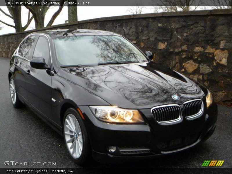 Front 3/4 View of 2009 3 Series 335d Sedan