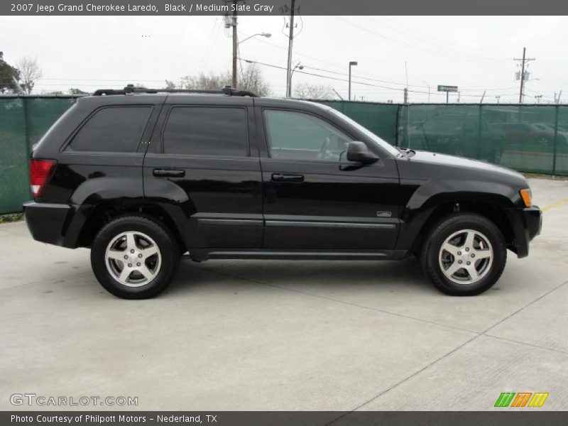 Black / Medium Slate Gray 2007 Jeep Grand Cherokee Laredo