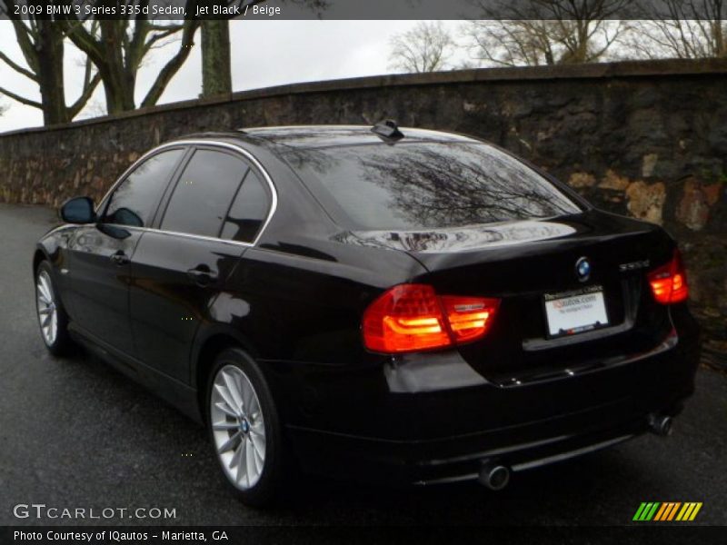 Jet Black / Beige 2009 BMW 3 Series 335d Sedan