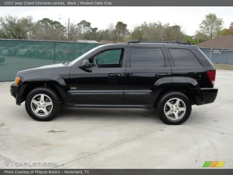 Black / Medium Slate Gray 2007 Jeep Grand Cherokee Laredo