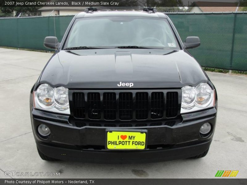 Black / Medium Slate Gray 2007 Jeep Grand Cherokee Laredo