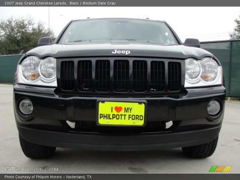 Black / Medium Slate Gray 2007 Jeep Grand Cherokee Laredo