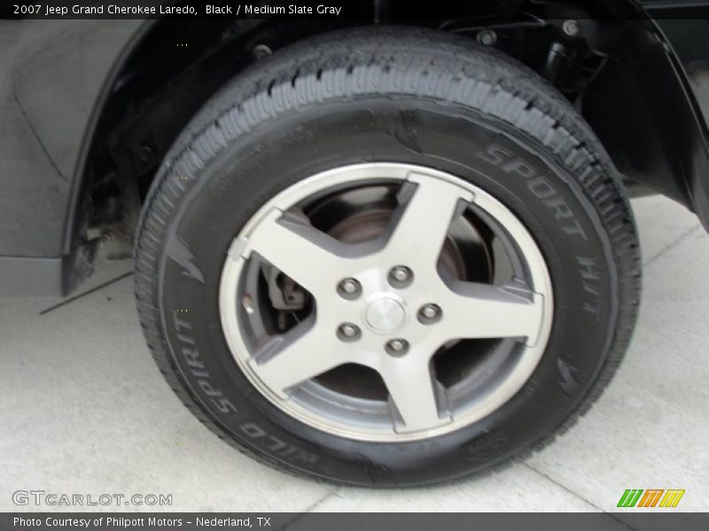 Black / Medium Slate Gray 2007 Jeep Grand Cherokee Laredo