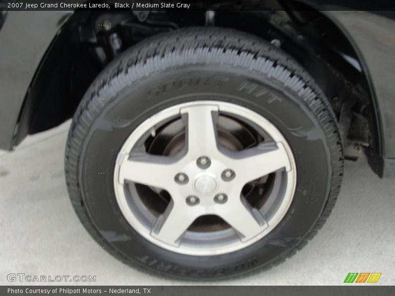 Black / Medium Slate Gray 2007 Jeep Grand Cherokee Laredo