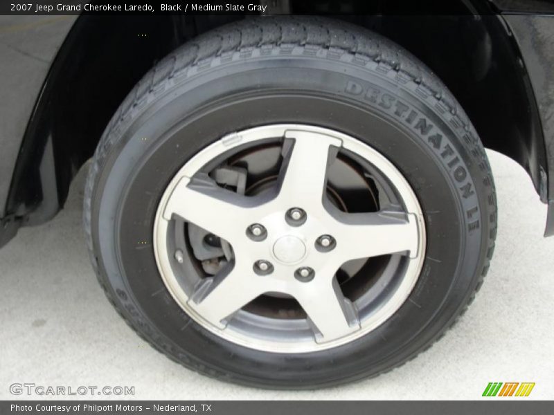 Black / Medium Slate Gray 2007 Jeep Grand Cherokee Laredo