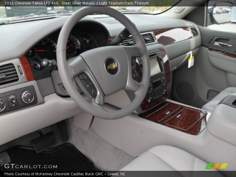 Sheer Silver Metallic / Light Titanium/Dark Titanium 2011 Chevrolet Tahoe LTZ 4x4