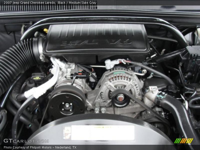 Black / Medium Slate Gray 2007 Jeep Grand Cherokee Laredo