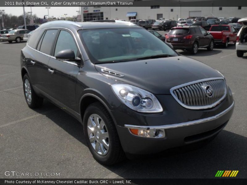 Cyber Gray Metallic / Titanium/Dark Titanium 2011 Buick Enclave CXL