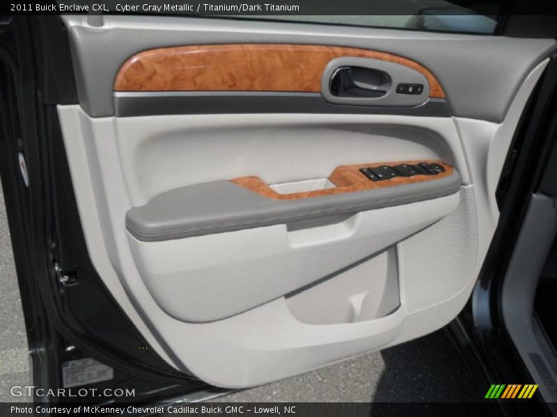 Cyber Gray Metallic / Titanium/Dark Titanium 2011 Buick Enclave CXL