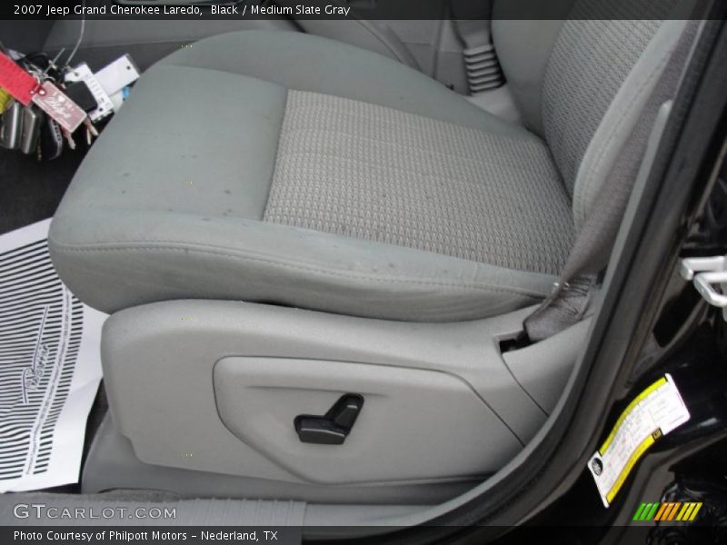 Black / Medium Slate Gray 2007 Jeep Grand Cherokee Laredo