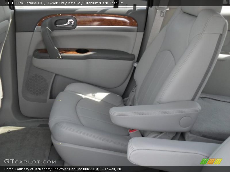 Cyber Gray Metallic / Titanium/Dark Titanium 2011 Buick Enclave CXL