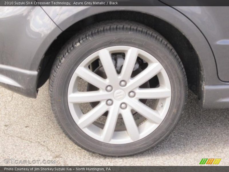 Azure Grey Metallic / Black 2010 Suzuki SX4 Crossover Technology