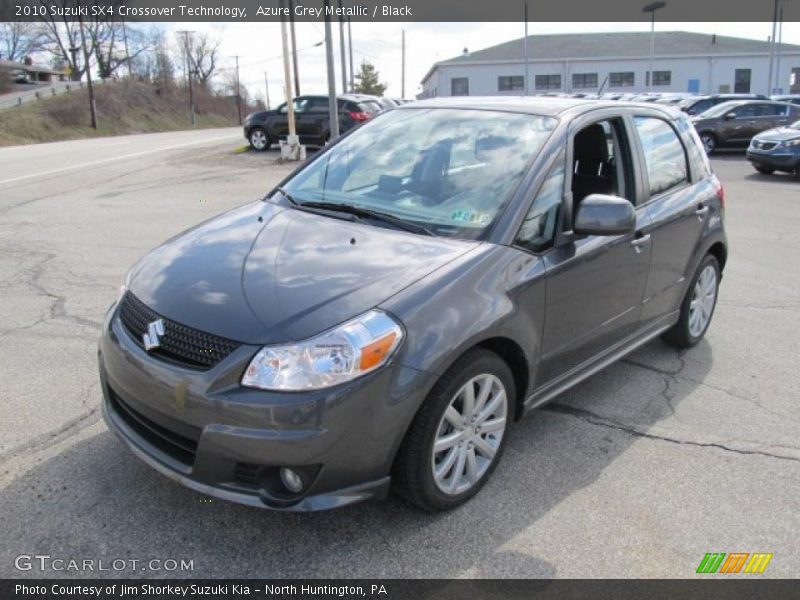 Azure Grey Metallic / Black 2010 Suzuki SX4 Crossover Technology