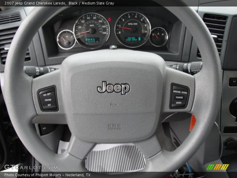 Black / Medium Slate Gray 2007 Jeep Grand Cherokee Laredo