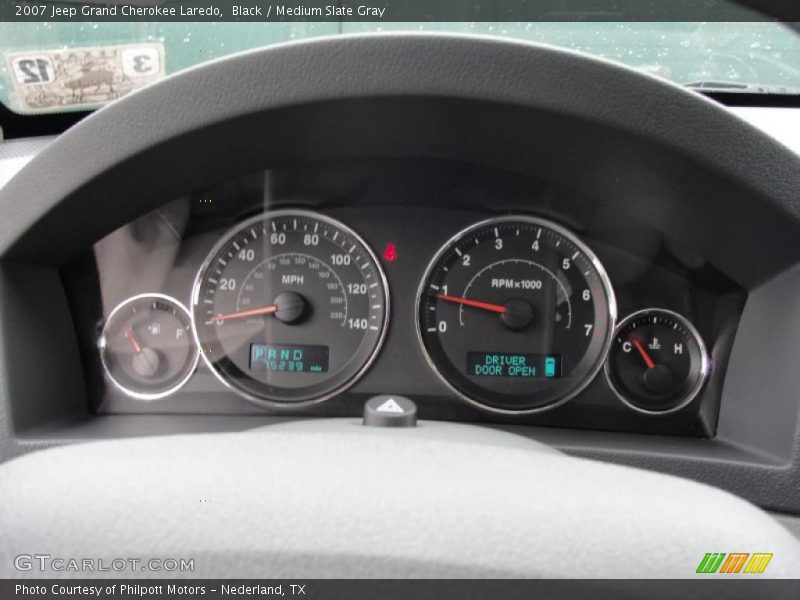 Black / Medium Slate Gray 2007 Jeep Grand Cherokee Laredo