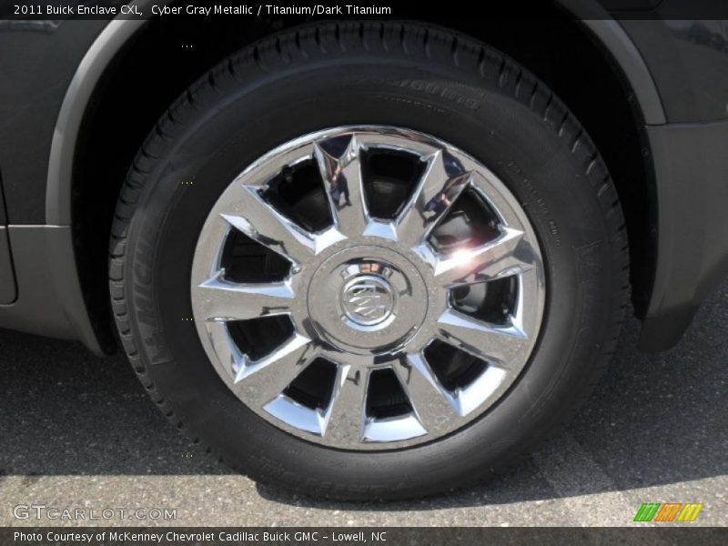 Cyber Gray Metallic / Titanium/Dark Titanium 2011 Buick Enclave CXL