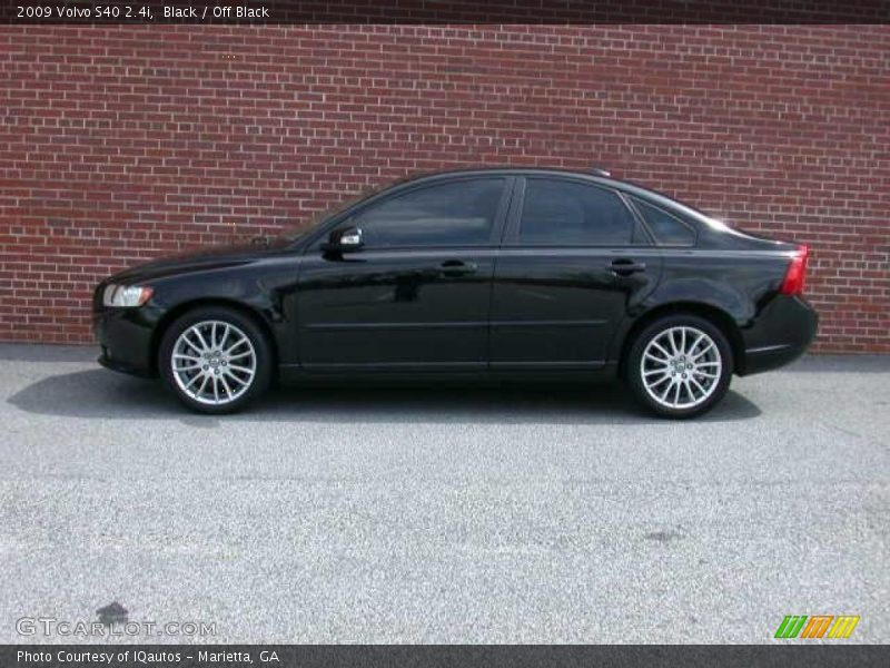 Black / Off Black 2009 Volvo S40 2.4i