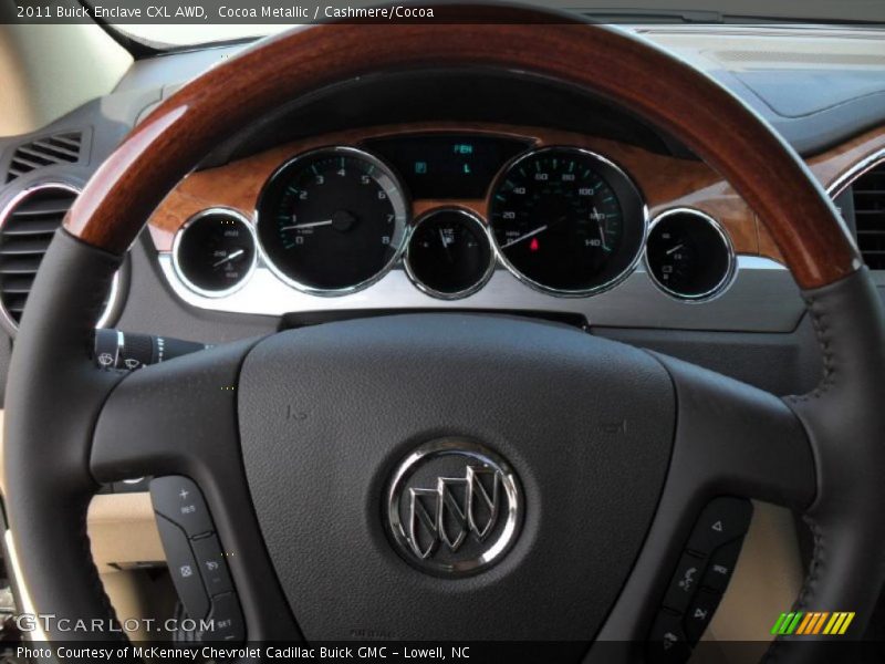 Cocoa Metallic / Cashmere/Cocoa 2011 Buick Enclave CXL AWD