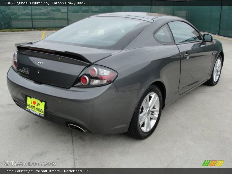 Carbon Gray / Black 2007 Hyundai Tiburon GS