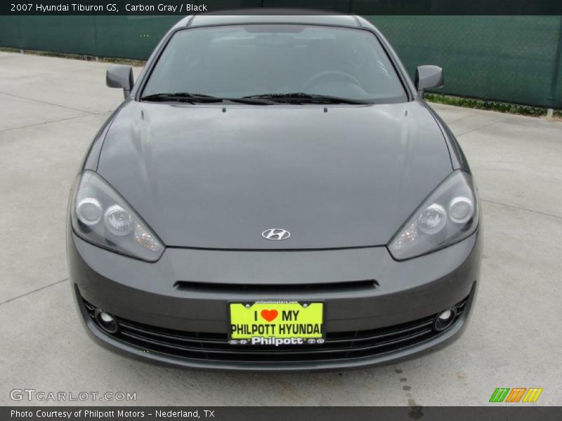 Carbon Gray / Black 2007 Hyundai Tiburon GS