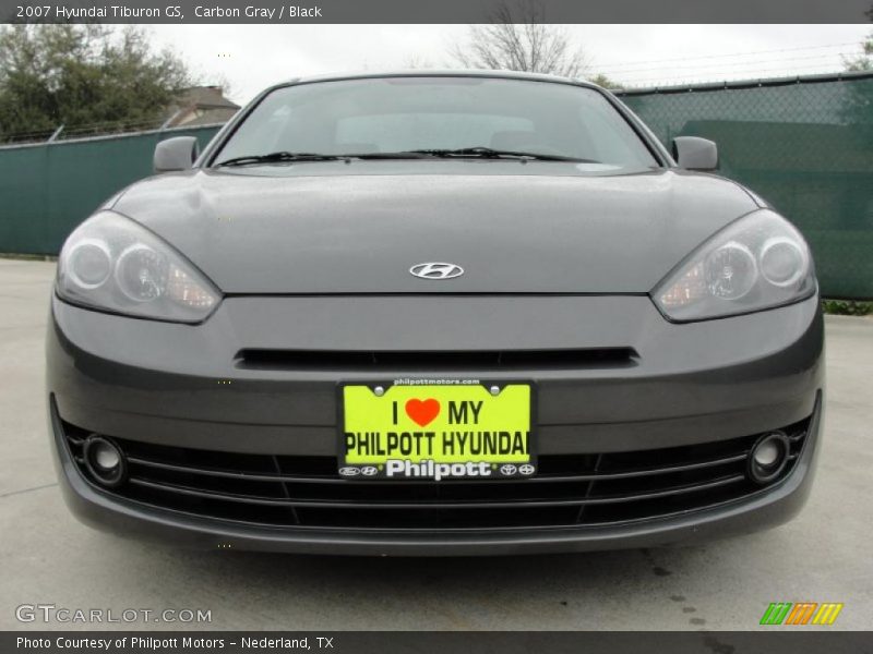 Carbon Gray / Black 2007 Hyundai Tiburon GS