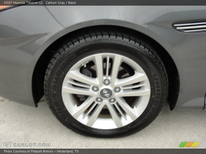 Carbon Gray / Black 2007 Hyundai Tiburon GS